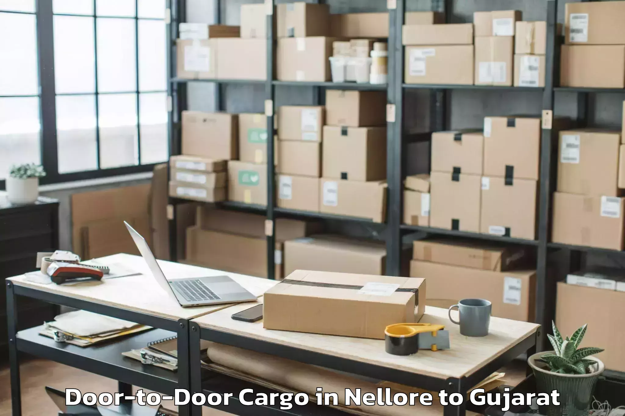 Top Nellore to Virpur Door To Door Cargo Available